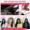 CUTE BEIN 13x6 30 Inch Lace Front Wigs, Real 100%