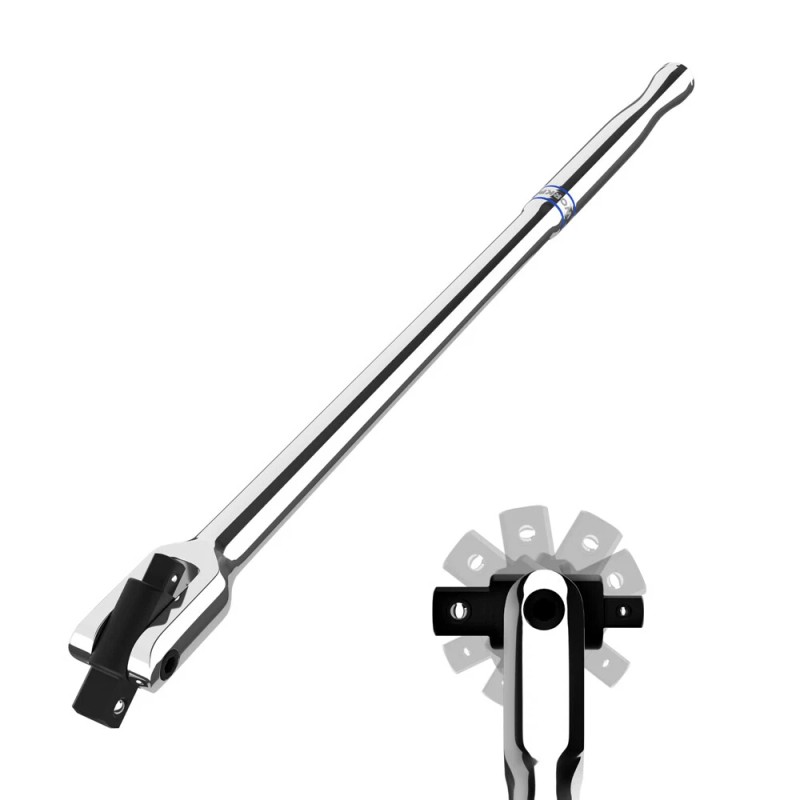 WORKPRO Dual Drive Heavy Duty Breaker Bar 16-inch Length 360°