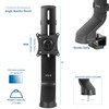 VIVO Adjustable Single Monitor Mount for Sit-Stand Workstation, Desk Converter,