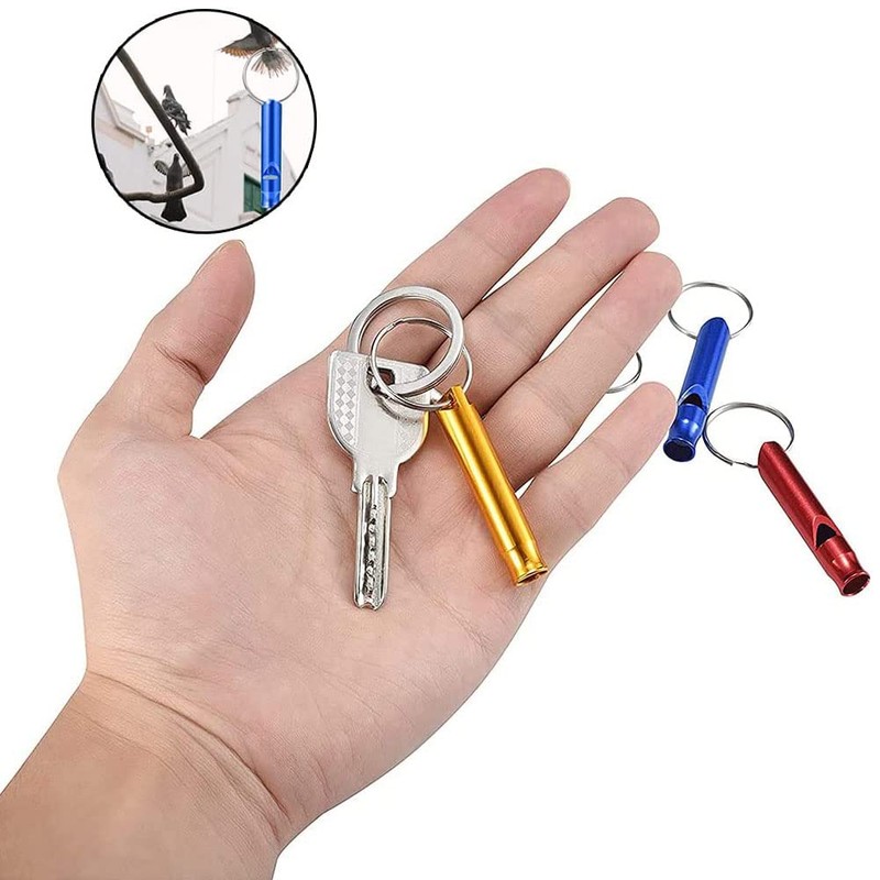 5 * Safety Whistle, Emergency Whistle Survival Emergency Mini Whistle Aluminium