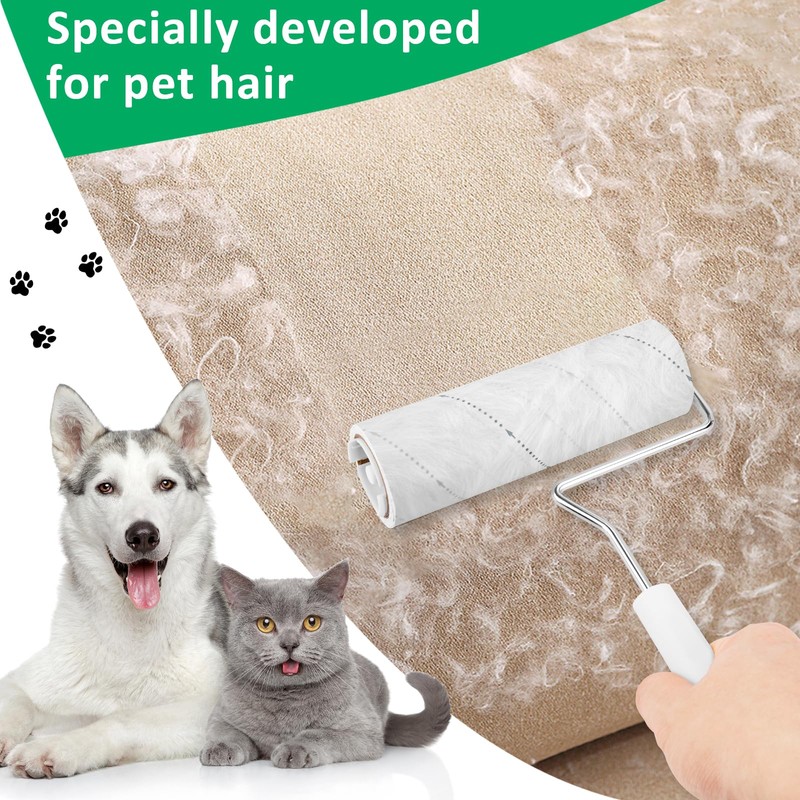Onlyesh 360 Sheets Lint Roller Pet Hair, 16 cm Extended
