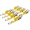 8 Pack 1.5" x15' Ratchet Strap 4400LB