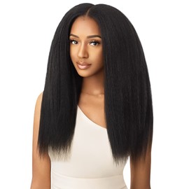 Outre Human Hair Premium Blend Clip-In Big Beautiful Kinky Straight 18" 9pcs (JBLK)
