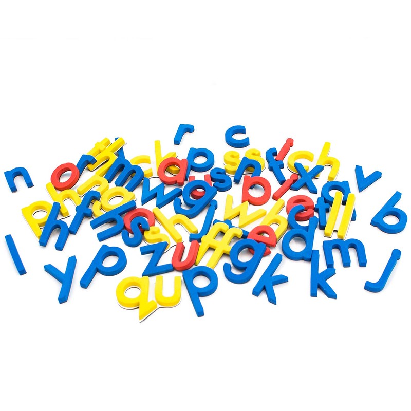 Junior Learning Alphabet and DIGRAPHS Print Rainbow Set of 56,White