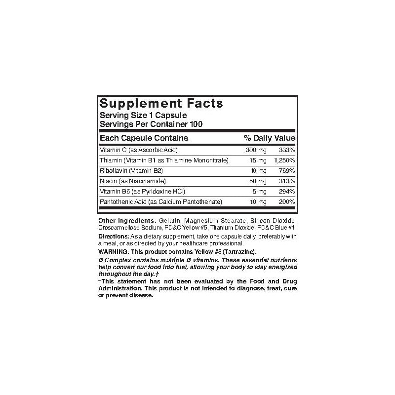 Nature's Blend Super B with C 100 Capsules