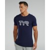 TYR Standard Ultrasoft Lightweight Short Sleeve Big Logo Tech Tee,