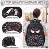 AUIVTY Kids Backpack Boys Spider Backpack with Lunch Box Kindergarten