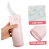 COLLBATH 3pcs Cylinder Tissue Box Round Tissues Container for Car