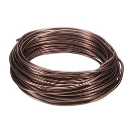 HARFINGTON Bonsai Wire Anodized Aluminum Training Wire 2.5mm/10 Gauge 33ft Length Bendable Bonsai Tree Wire for Garden, Horticulture, Landscape, Planting, Brown