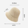 GSHLLO Crochet Bucket Straw Sun Hat Wide Brim Sun Cap