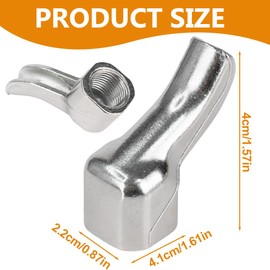 HAMKU 1 x coffee filter nozzle, 1-way spout for portafilter - 3/8 inch, portafilter spout, universal coffee diverter nozzles for cafe, cup raiser for portafilter