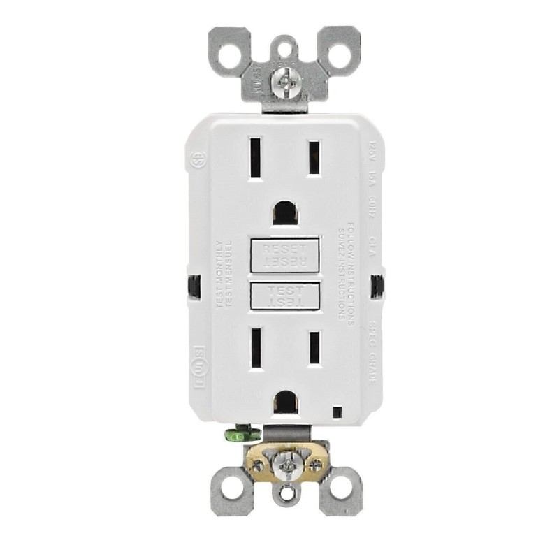 Leviton GFNT1-E Self-Test SmartlockPro Slim GFCI Non-Tamper-Res