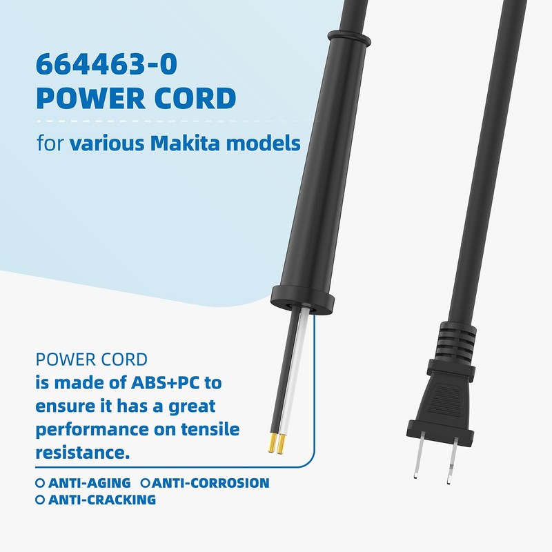 Xinxinlin 664463-0 Power Cord Replacement for Makita Circular Saw Grinder,