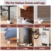 Demiwise Heavy Duty Bed Risers - Set of 4 Adjustable