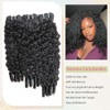 Extensiones de cabello humano rizado birmano con ondas al agua,