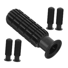 TOYANDONA Pack of 5 Football Machine Handle, Practical Foosball Grip Parts, Replacement Foosball Handle, Table Football, Replacement Foosball Table Grip Part, Small Foosball Grip, PVC Material, Black
