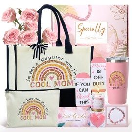 Gifts for Mom, Valentine's Day Gifts for Mom, Best Mom Gifts Birthday Gifts Basket for Mom Women Mother-in-Law Mom Mothers Day Gifts, New Mom Gifts for Wife from Husband with Tote Bag Tumbler Socks