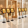6 Pack Sign Stands 8.5"x11", Adjustable Floor Standing Sign Holders