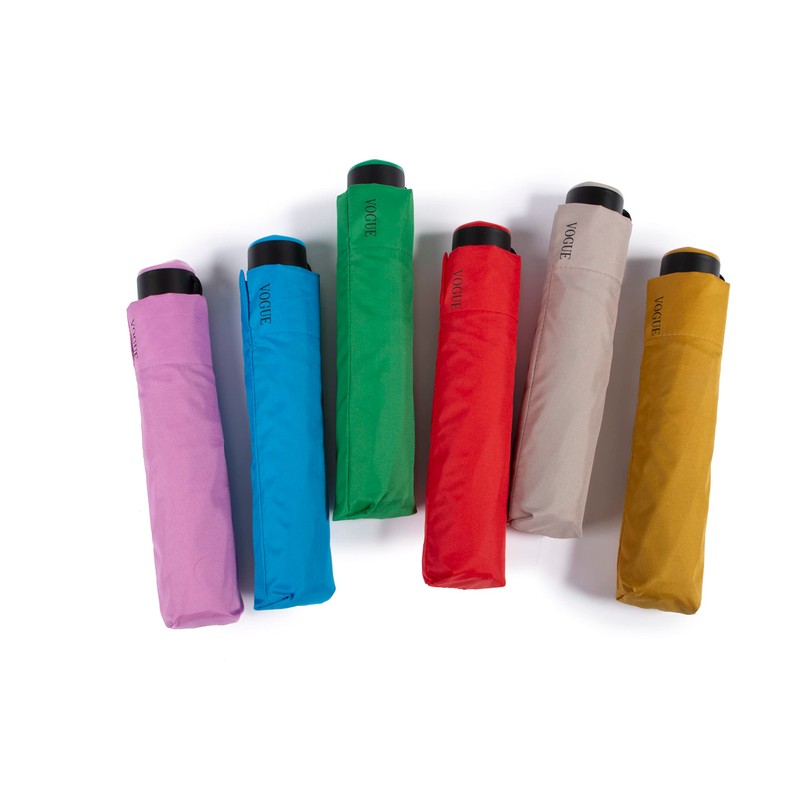 VOGUE Exclusive Folding Umbrella with Large Coverage. Made from 100%
