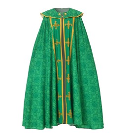 COSDREAMER Unisex Church Catholic Vestments Cape Cloak Priest Celebrant Chasuble Mass Vestments Robe (Green, Medium)