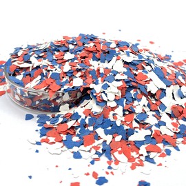 Huixiang 500G/1.1LB Decorative Color Chips for Epoxy Floors - Paint Kit, Floor Flakes, Chips for Epoxy Coating - Garage Floor Paint (1.1LB, Red, 1)