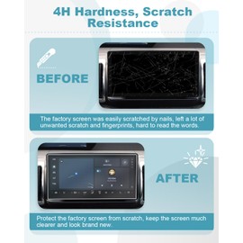 CDEFG 2PCS for 2025 Ford Expedition Screen Protector 13.2-inch Navigation Touchscreen for 2025 Ford Expedition Nano Screen Covers Ford Expedition 2025 Accessories, HD Clear Anti Scratch