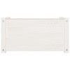 Gecheer Garden Planters 2 pcs White 23.6"x12.2"x12.2" Solid Wood Pine