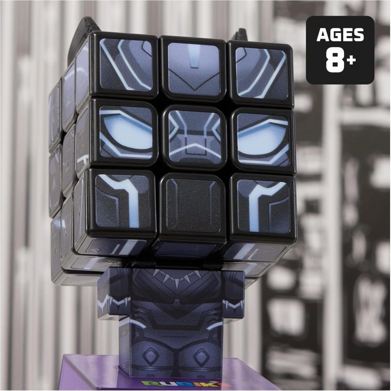 Rubik's Rubik’S Cube, Black Panther Puzzle Cube – Collectible Brain