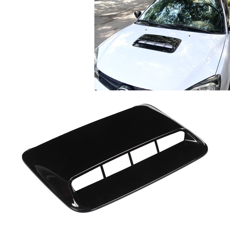Hood Scoop Cover Universal for Automobile Modification Replacement RefurbishmentGlossy Black