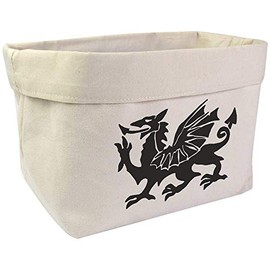 Large 'Welsh Dragon' Canvas Organiser/Storage Bag (OR00013766)
