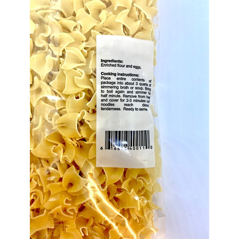 Kelemen Homemade Broad Large Square Egg Noodles 285g (Pack of