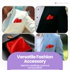 Red Men’s Satin Pocket Square – Italian Style Plain Handkerchief