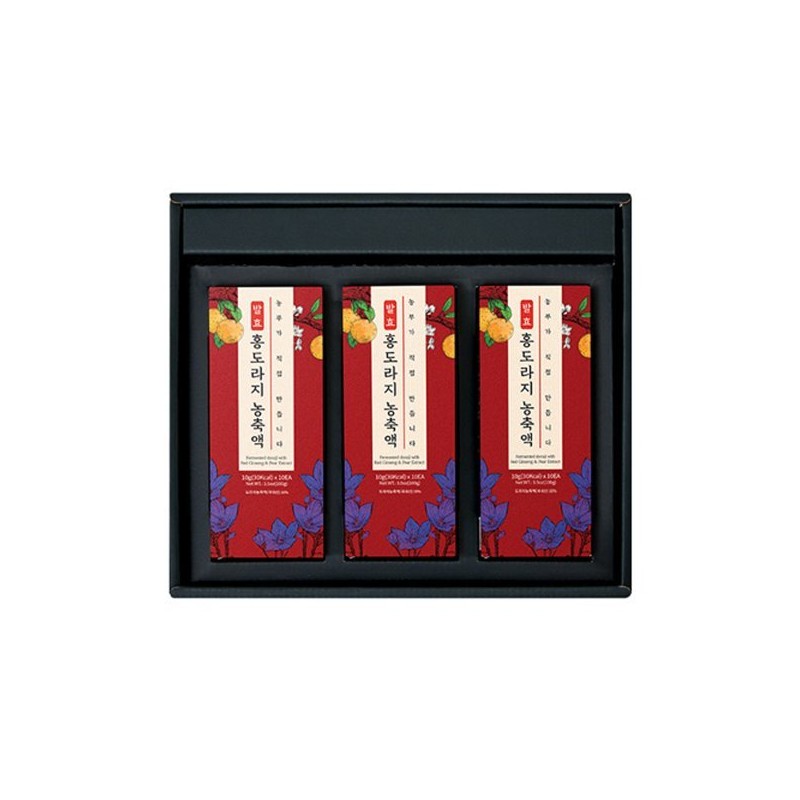 청숨3중3포 발효 홍도라지 배 농축액 선물세트 3호 Fermented Hong Doraji