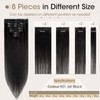Elailite Clip-In Real Hair Extensions (8-Piece Set Hair Extensions Real