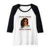Womens Educated Motivated Elevated Melanated Black Queen Afro Hair Raglan