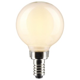 Satco 4.5-Watt LED E12 Light Bulbs, 2700K, 15000 Hour Rating, Dimmable