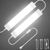 INVOVNI Plug in Light Bar with Switch, 2FT 18W 5000K