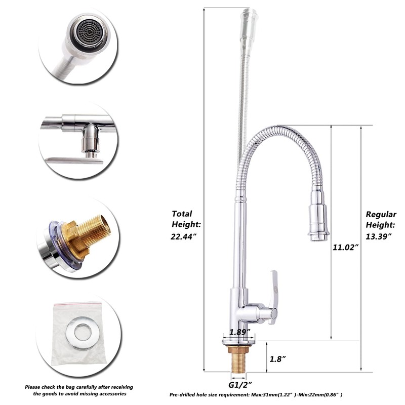 Inchant Single Lever Flexible Pull Out Kitchen Water Tap Sink