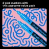 ARTISTRO 2 x Blue Fine Point Chalk Marker Pens