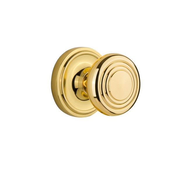 Nostalgic Warehouse Classic Rosette with Deco Door Knob, Privacy -