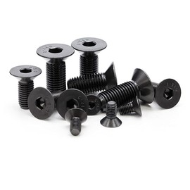 ANSIEDIO M3 Hex Socket Countersunk Machine Screws Bolts, Black High Tensile Alloy Steel Allen Bolts, M3×10mm,30 pcs