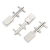 3pcs Toggle Switch Matte Chrome Coating Heavy Duty Toggle Flick