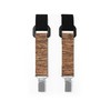 MAY-TIE Braces Black with Cork Wood Brown Handmade in Classic