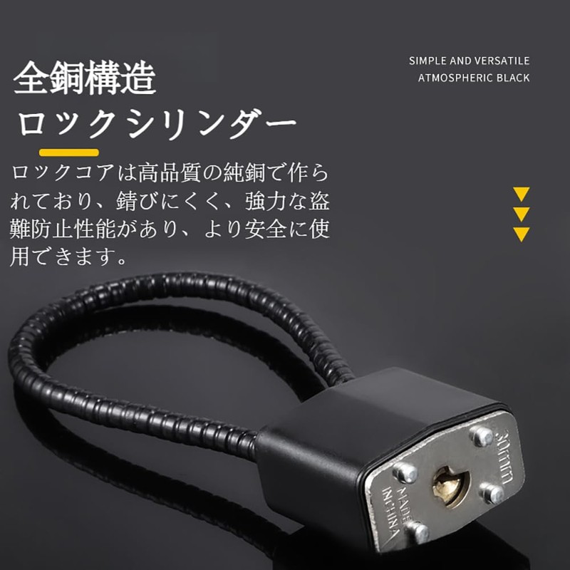 CLEAYODO Padlock, Auxiliary Lock, Dial Lock, Wire Dial Lock, Turntable