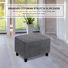MIFXIN Ottoman Covers Stretch Velvet Folding Storage Stool Furniture Protector