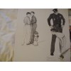 FIVE Norman Rockwell Pencil Drawings,VINTA
