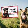 Rottweiler Freilaufender Hund Dog Sign Saying Door Sign Dog Sign