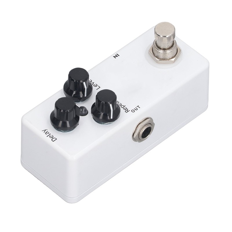 Guitar Delay Pedal Aluminum Alloy LED Indicator 3 Knobs Control