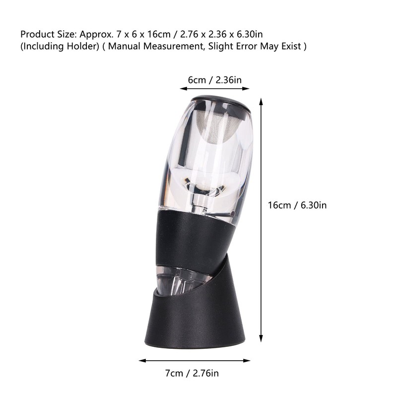 Wine Aerator, Durable Bernoulli Principle Decanter Made of Plastic, Wine