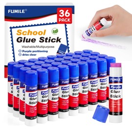 36 Pack Glue Sticks Bulk for Kids, Disappearing Purple Glue Sticks for Classroom and Teacher Supplies.Dries Clear, Non-Toxic, Washable, Back to School Supplies and Classroom Must Haves